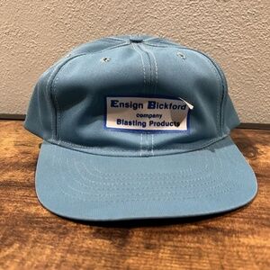 Vintage Blasting Products Strapback Hat Baseball Cap Blue